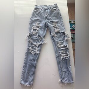 american eagle mom jeans